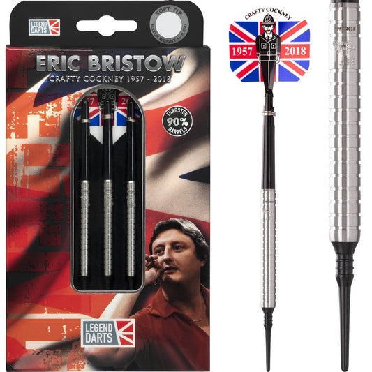 Eric Bristow Darts - Soft Tip - Cocked Finger - R1 - Silver 22g