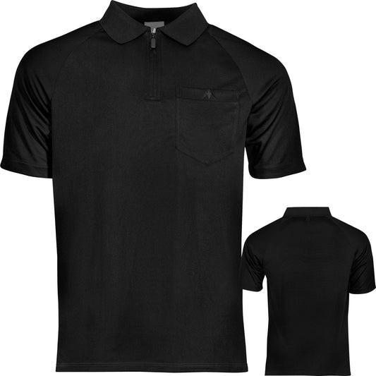 Mission Darts EXOS Cool FX Dart Shirt - Pure Black 2XL