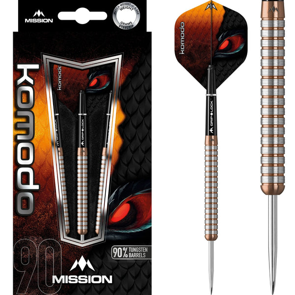 *Mission Komodo GX Darts - Steel Tip - Micro - M1 - Rose Gold