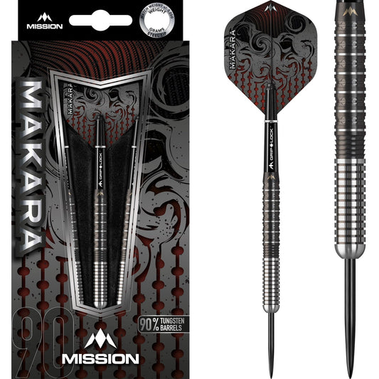 Mission Makara Darts - Steel Tip - M1 - Graphite PVD Black 22g