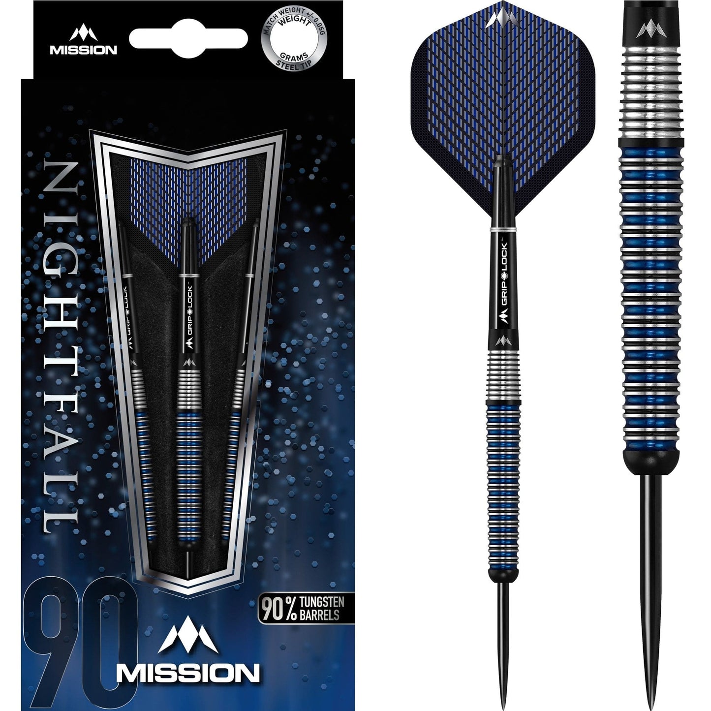 Mission Nightfall Darts - Steel Tip - M3 - Taper 23g