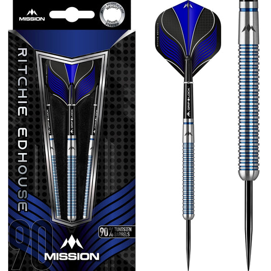 Mission Ritchie Edhouse Darts - Steel Tip - Blue 21g