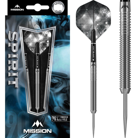 Mission Spirit Darts - Steel Tip - M3 - Twin Ring Grip 22g