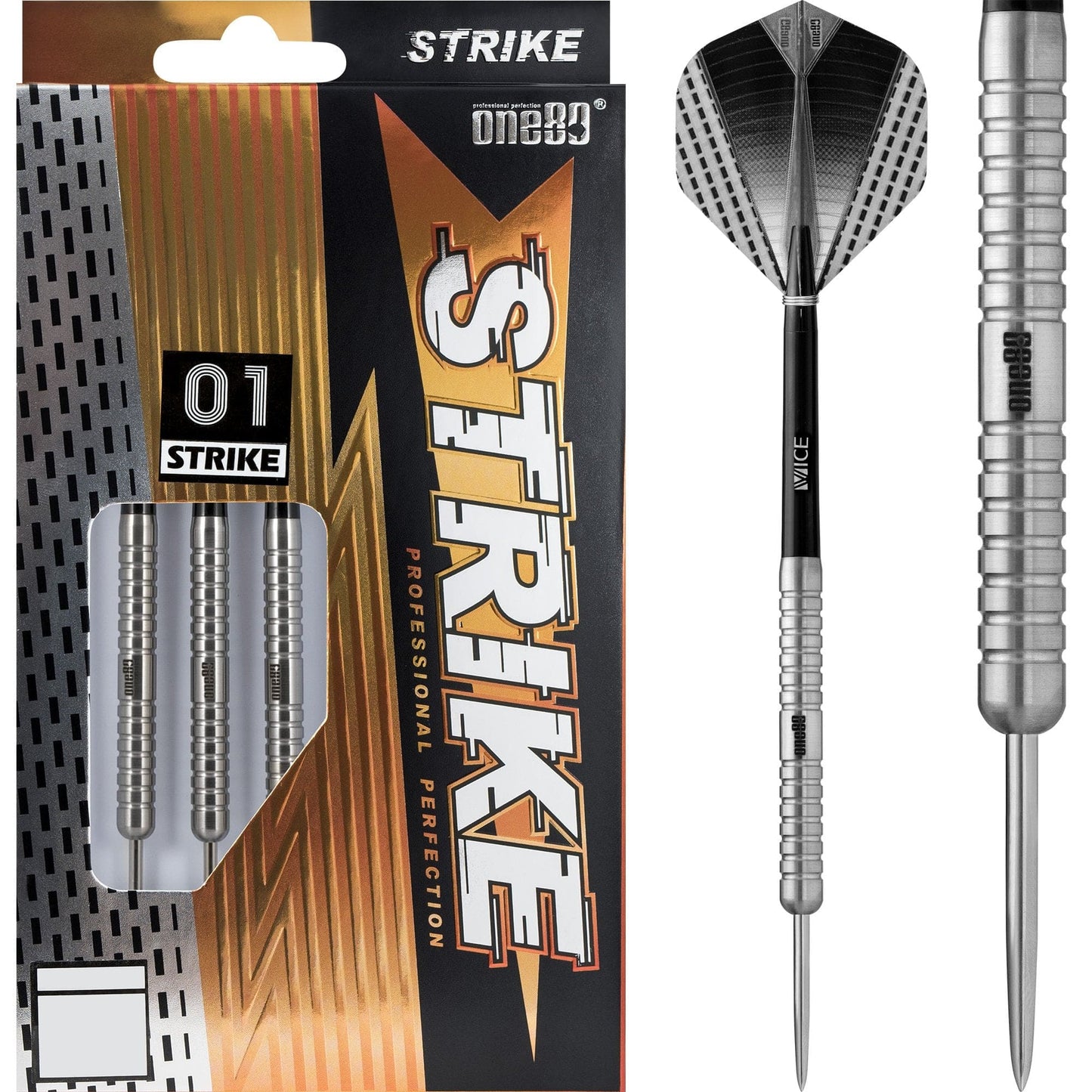 One80 Strike Darts - Steel Tip - S1 - Ringed 20g