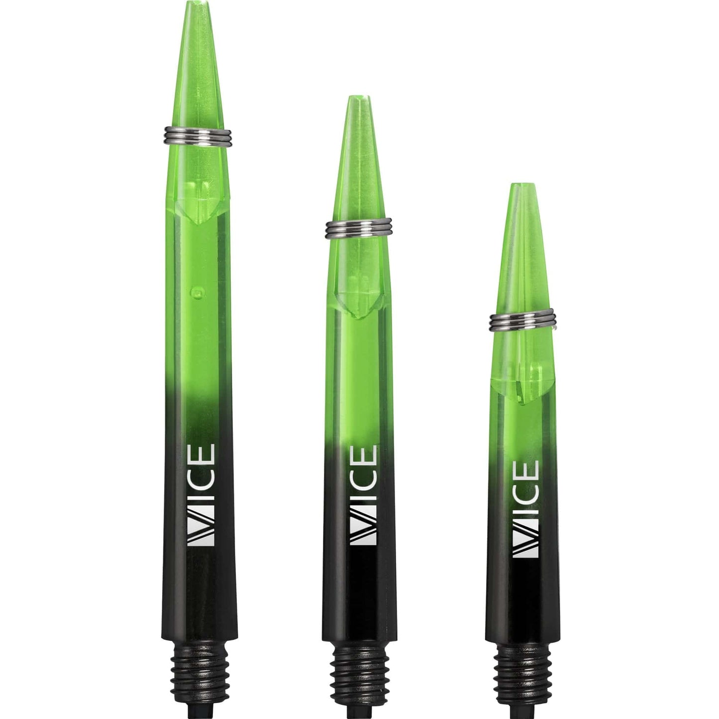 One80 Vice Gradient Shafts - Black - Neon Green