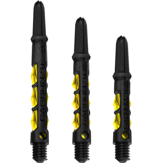 Harrows Carbon ST Shafts - Dart Stems - Black & Yellow