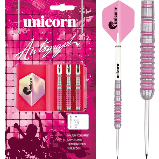 Unicorn Autograph Darts - Steel Tip - Pink 22gPERS