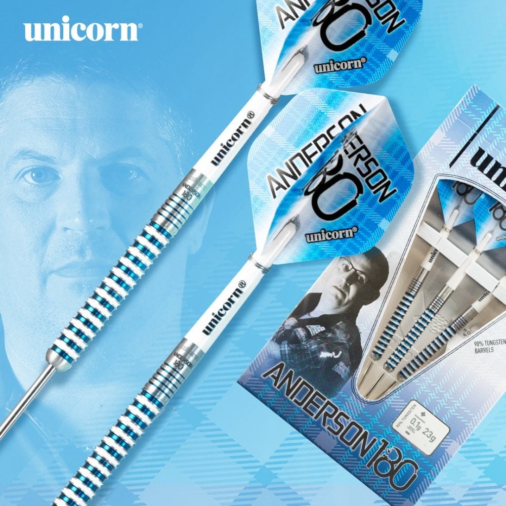 Unicorn Anderson 180 Darts - Steel Tip - Gary Anderson - Special Edition