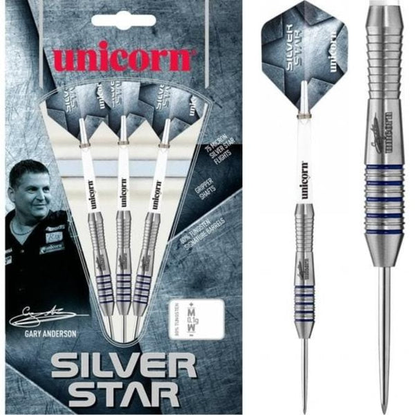 Unicorn Silver Star Darts - Steel Tip - GA3 - Gary Anderson