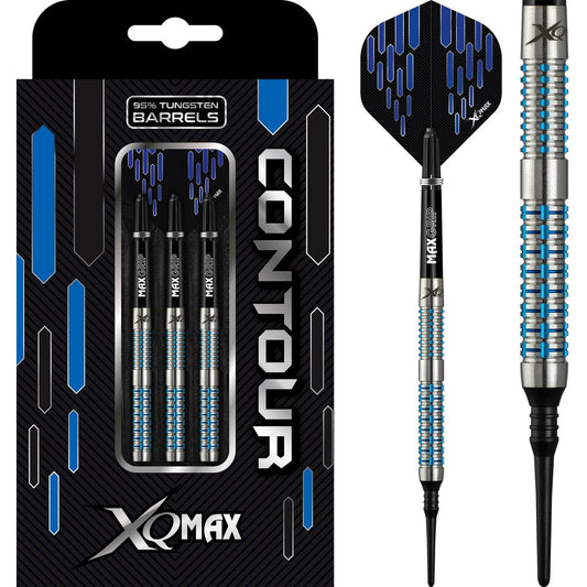 *XQMax Contour Darts - Soft Tip - M1 - Blue Titanium