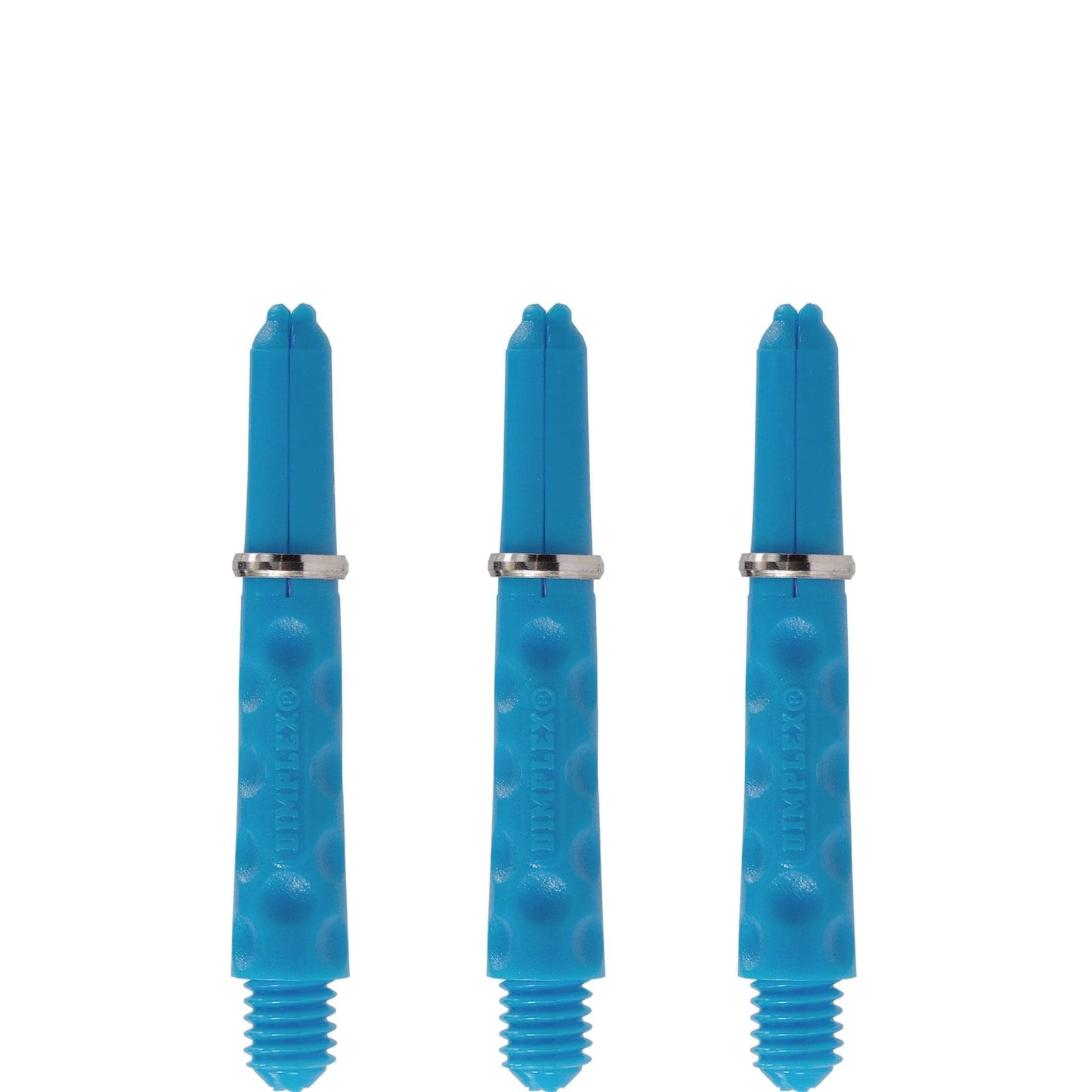 Harrows Dimplex Shafts - Dart Stems - with Rings - Aqua Blue Short