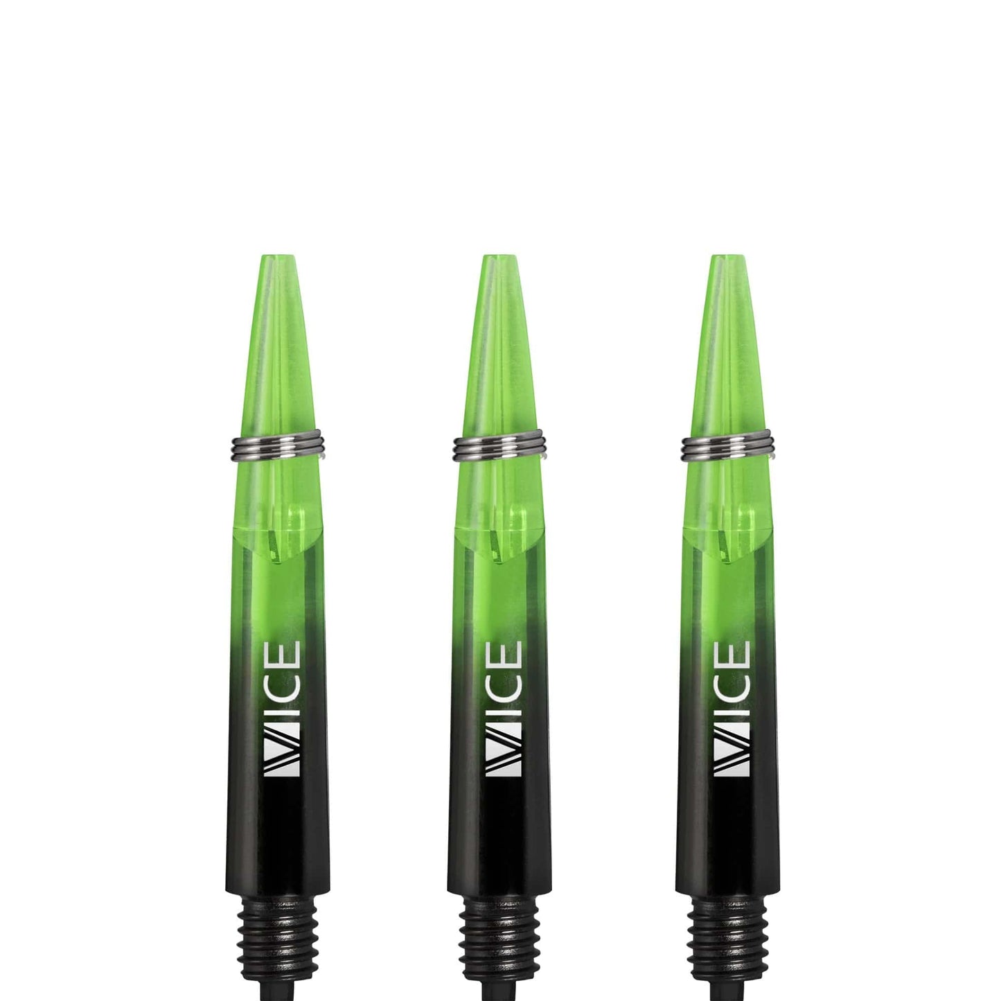 One80 Vice Gradient Shafts - Black - Neon Green Short
