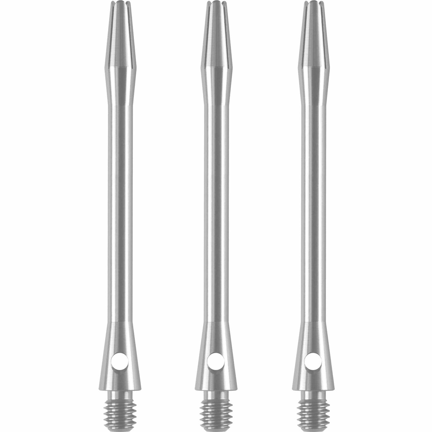 Designa Aluminium Shafts - Metal Dart Stems - Silver Long