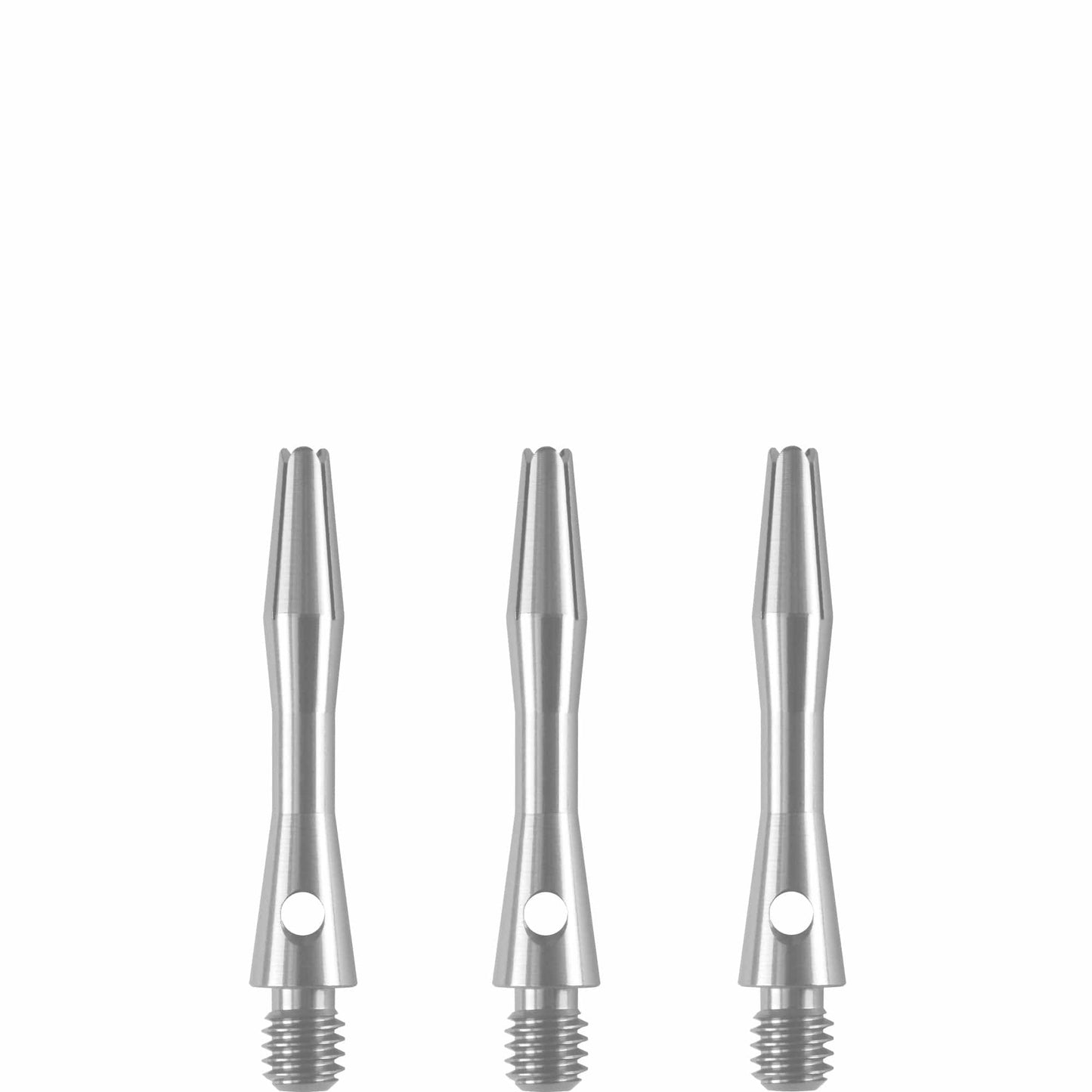 Designa Aluminium Shafts - Metal Dart Stems - Silver Extra Short
