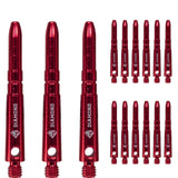 Cuesoul - Aluminium Dart Shafts - Diamond - Value Pack - 4 sets - Red