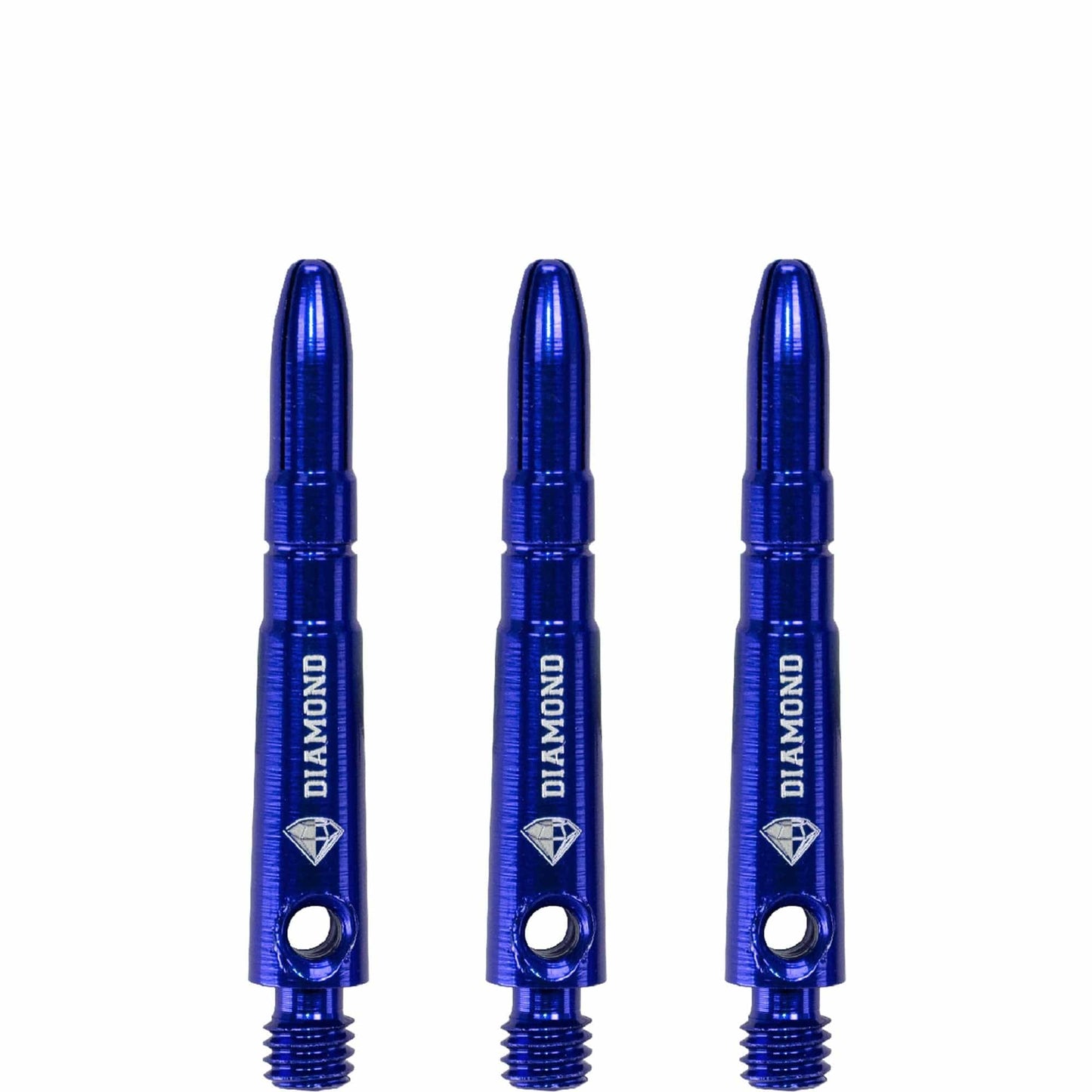 Cuesoul - Aluminium Dart Shafts - Diamond - Value Pack - 4 sets - Blue Short