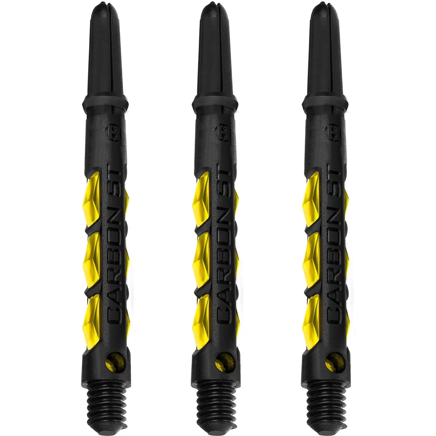 Harrows Carbon ST Shafts - Dart Stems - Black & Yellow Medium