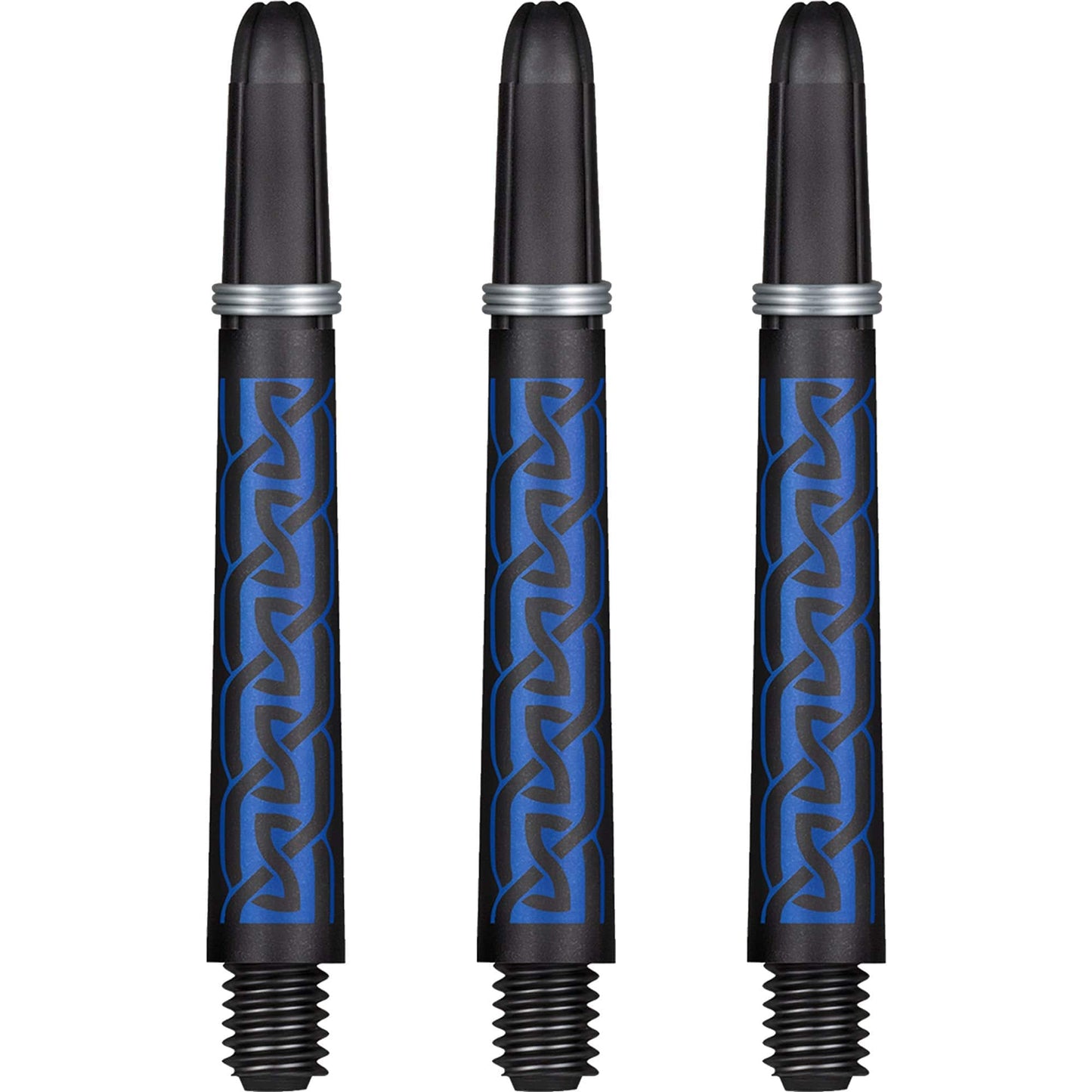 Shot Koi Carbon Dart Shafts - with Springs - Pakati Blue Medium