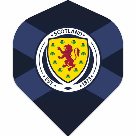 Scotland Football Dart Flights - Official Licensed - 100 Micron - No2 - Std - F3 - St Andrew - Navy Blue