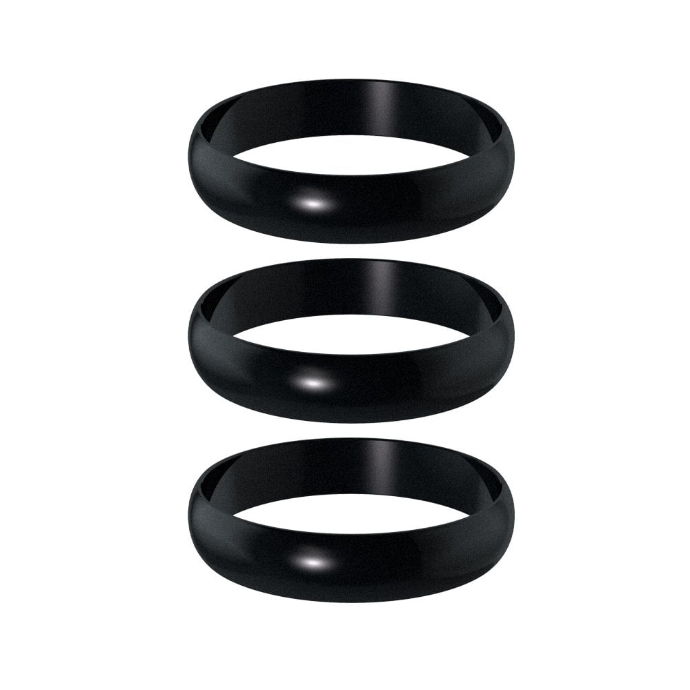 Harrows Supergrip Shafts - Replacement Spare Rings - Pack 3 Black