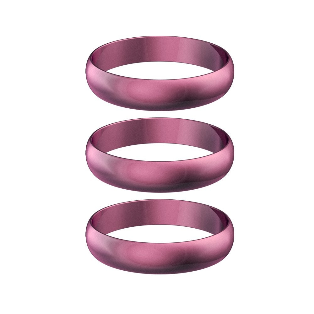 Harrows Supergrip Shafts - Replacement Spare Rings - Pack 3 Pink