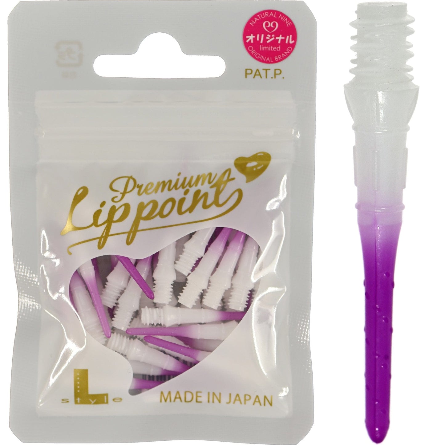 L-Style N9 - Lip Points Two Tone - Spare Tips - 2ba - Pack 30 Purple