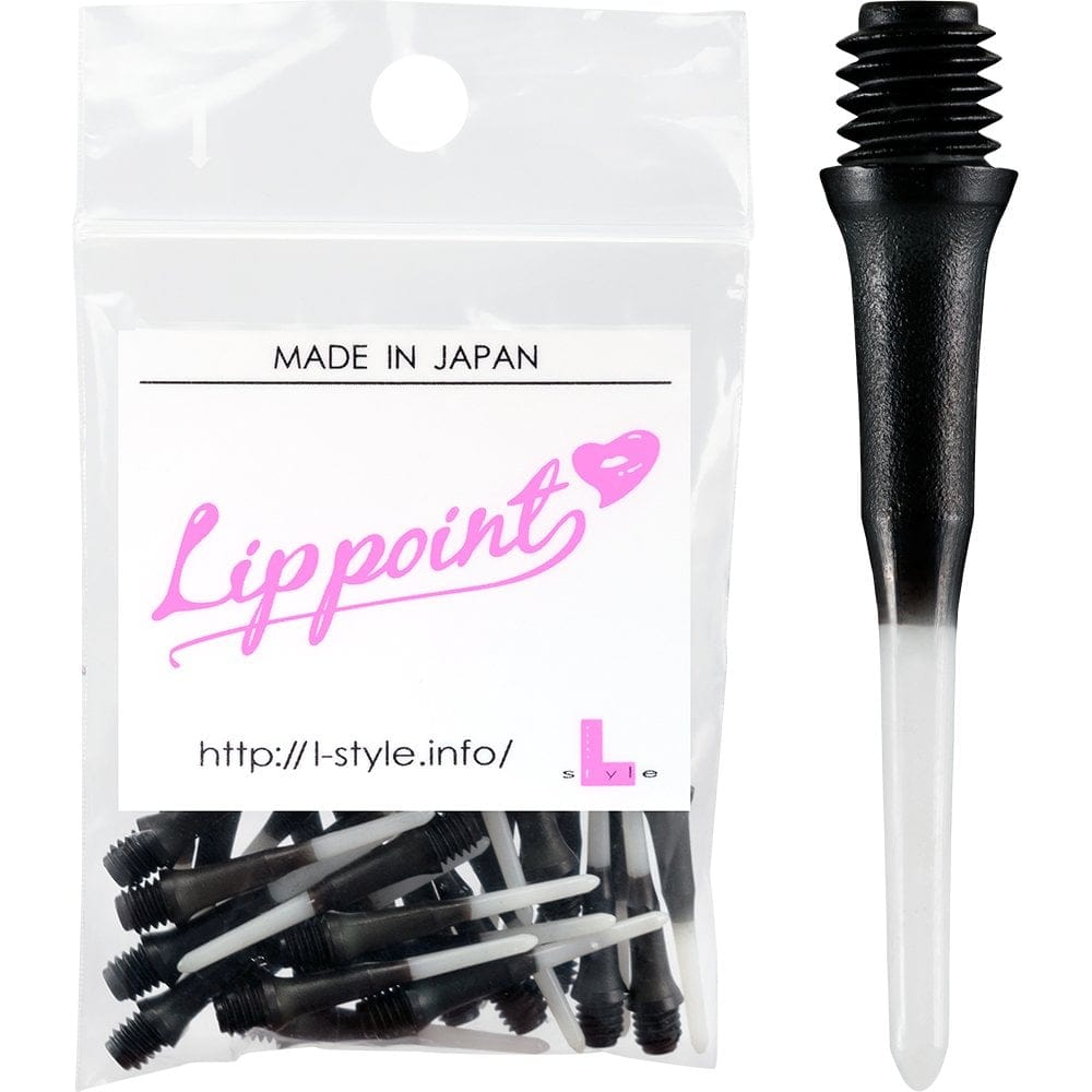 L-Style Lip Points - Two Tone - Spare Tips - Lippoints - 2ba - Pack 30 Black