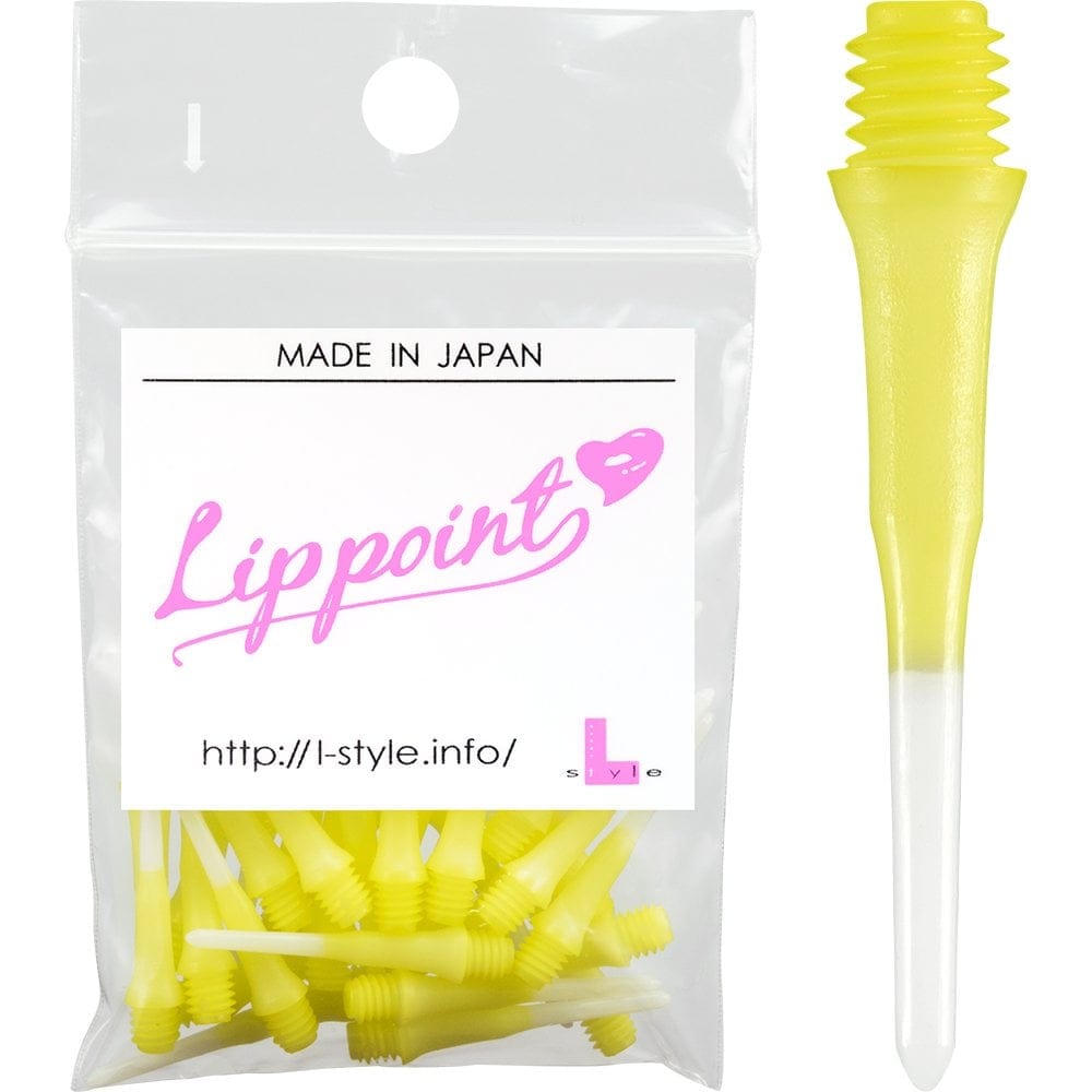 L-Style Lip Points - Two Tone - Spare Tips - Lippoints - 2ba - Pack 30 Yellow