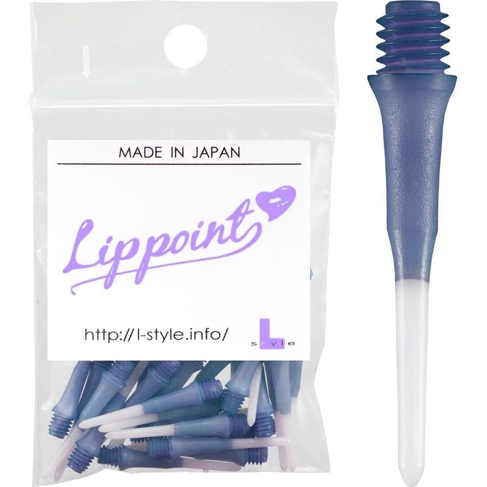L-Style Lip Points - Two Tone - Spare Tips - Lippoints - 2ba - Pack 30 Blue