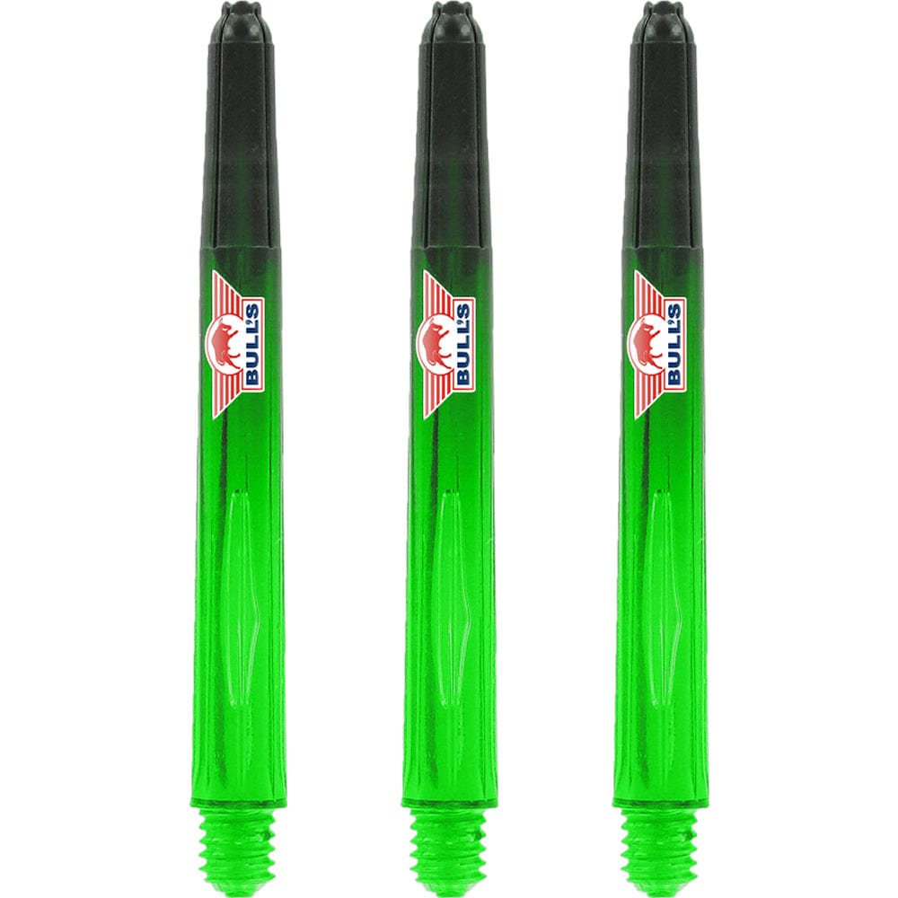 Bulls Airstriper Dart Shafts - Polycarbonate - Clear Green Medium