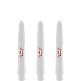 Bulls Airstriper Dart Shafts - Polycarbonate - White Short