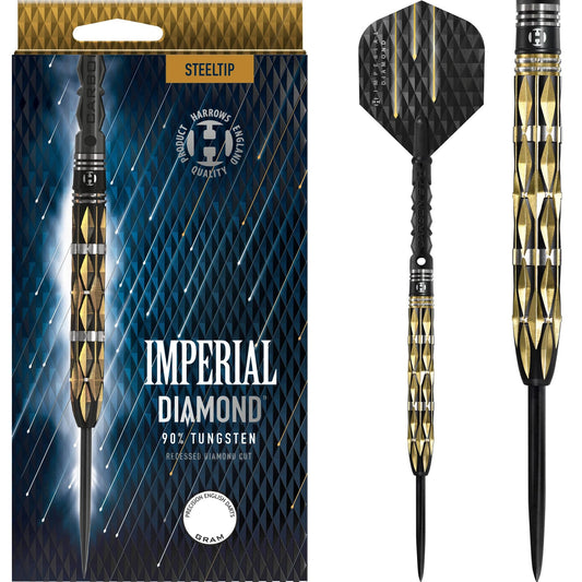 Harrows Imperial Diamond Darts - Steel Tip - Gold Diamond 21g