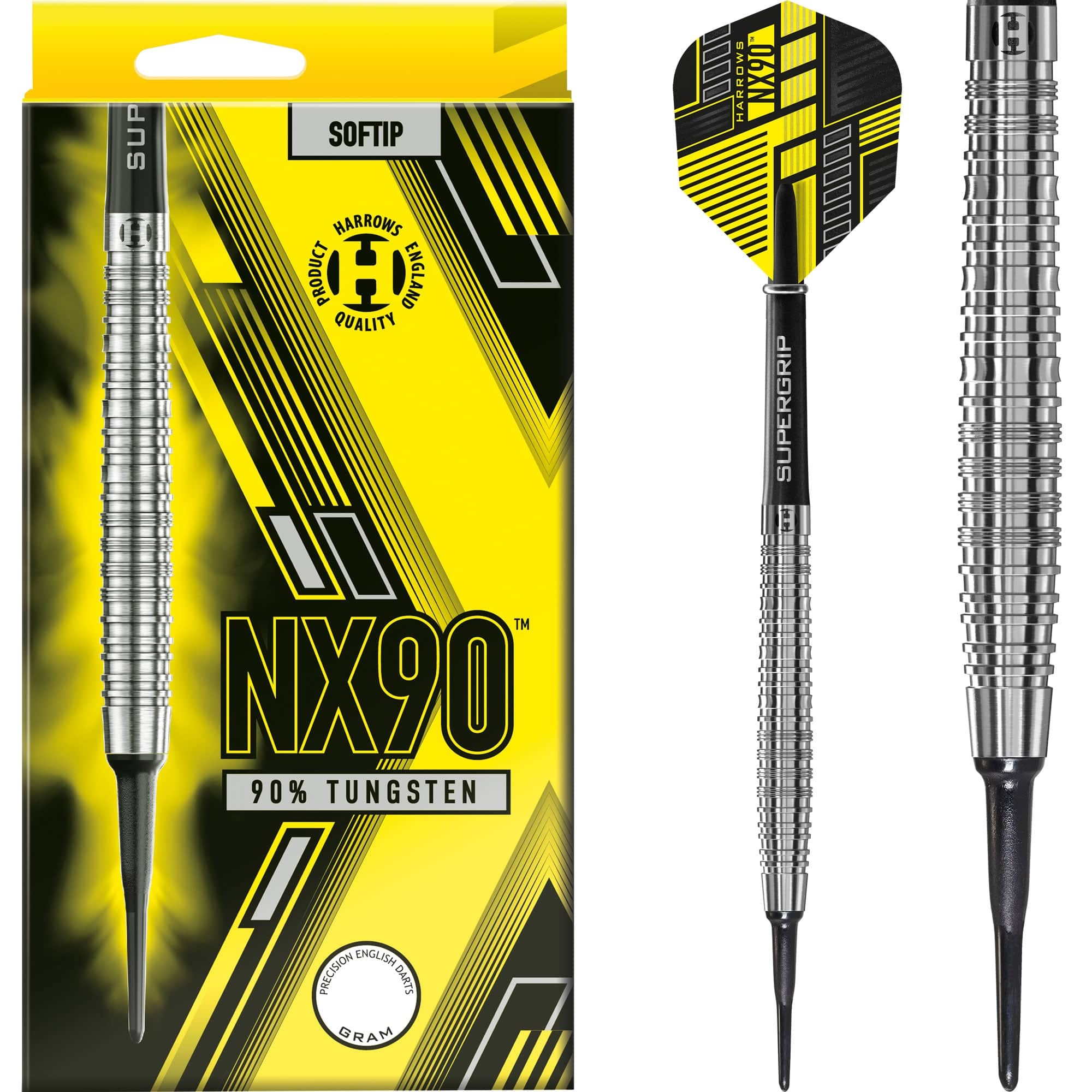 Harrows NX90 Darts - Soft Tip - Ringed