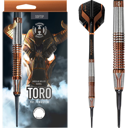 Harrows Toro Darts - Soft Tip - Silver & Bronze 18g