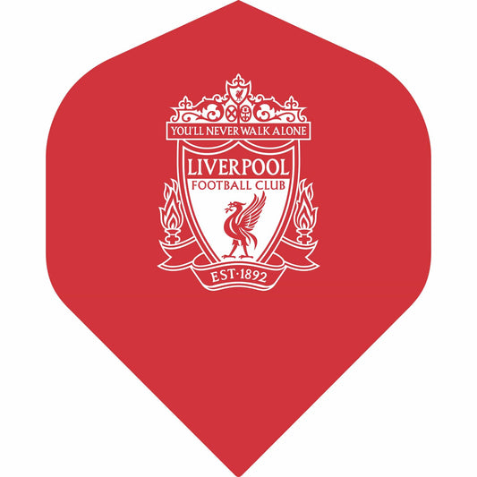 Liverpool FC Dart Flights - Official Licensed - No2 - Std - LFC - F3 - Red - Crest