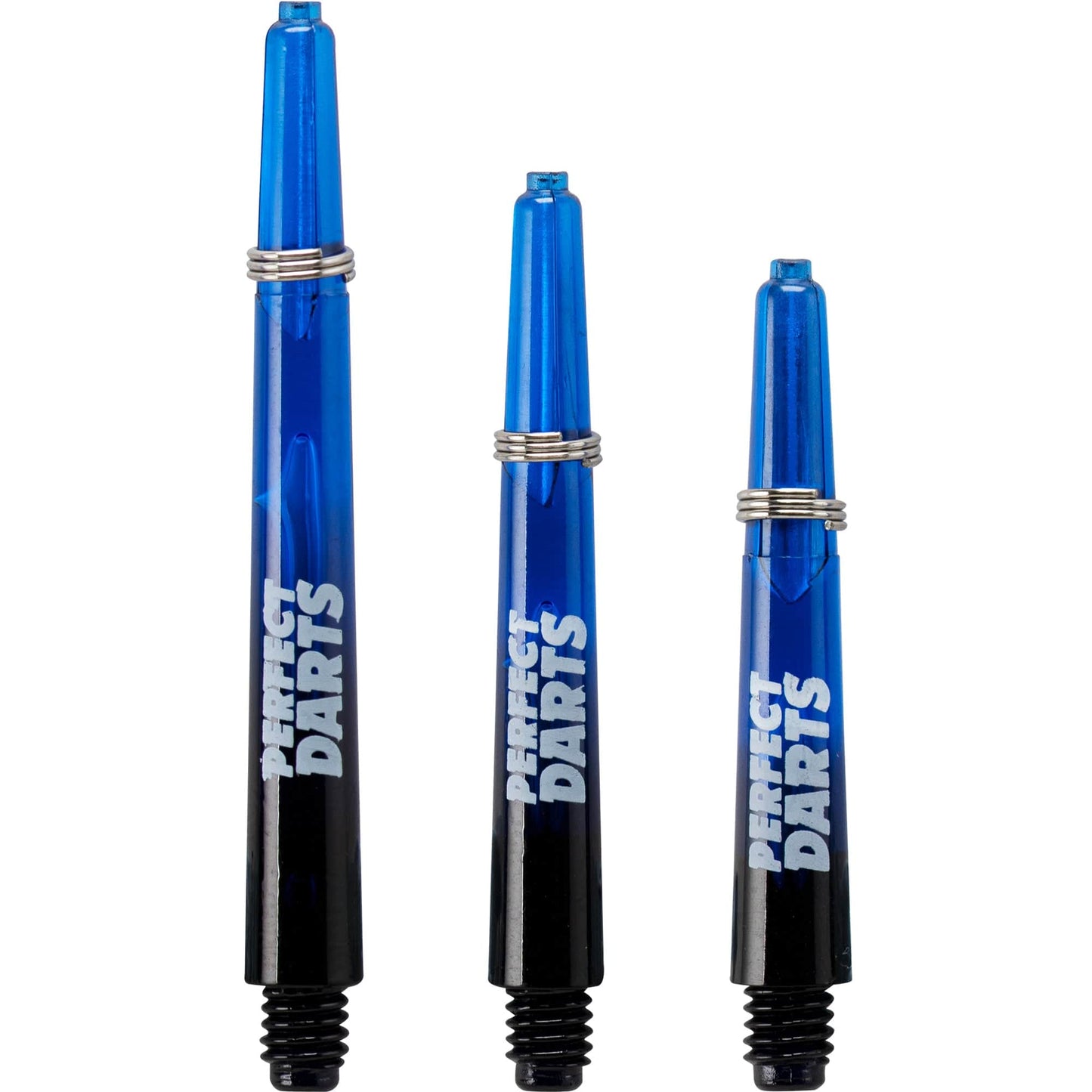 *Perfect Darts - Two Tone Shafts - Polycarbonate - Black & Blue - 3 Sets Pack