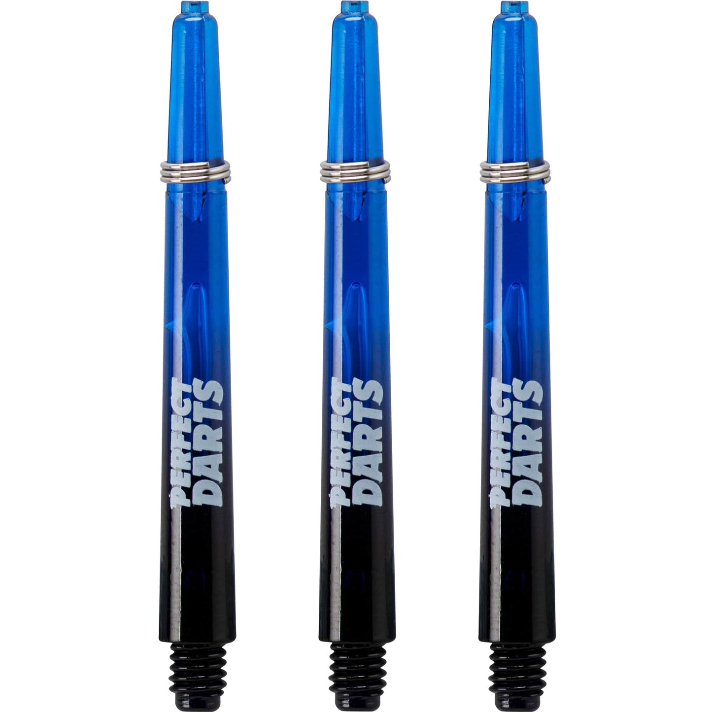 *Perfect Darts - Two Tone Shafts - Polycarbonate - Black & Blue - 3 Sets Pack Medium
