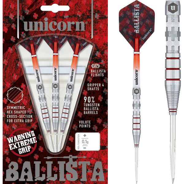 Unicorn Ballista Darts - Style 3 - Steel Tip - Extreme Hex Grip