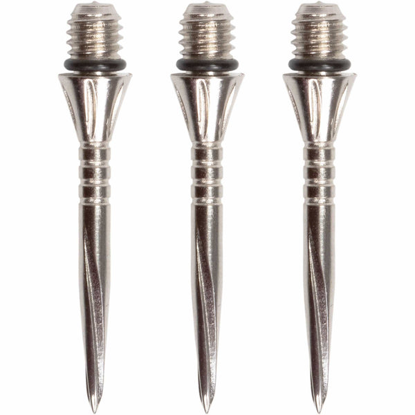 Unicorn Volute Conversion Dart Points - Steel Tip - 27mm - Ringed - Natural
